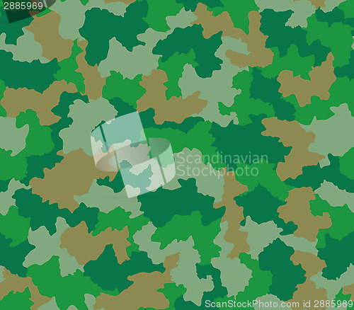 Image of Green camouflage seamless pattern