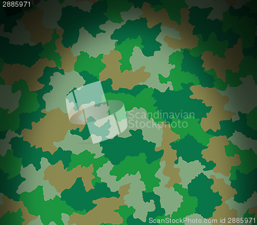 Image of Green camouflage pattern lit from above