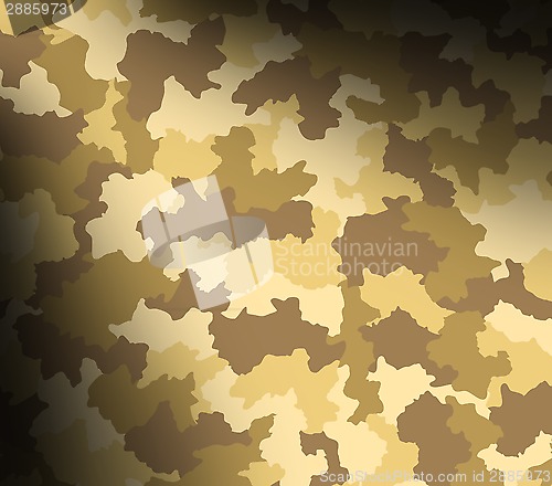 Image of Desert camouflage pattern lit diagonally