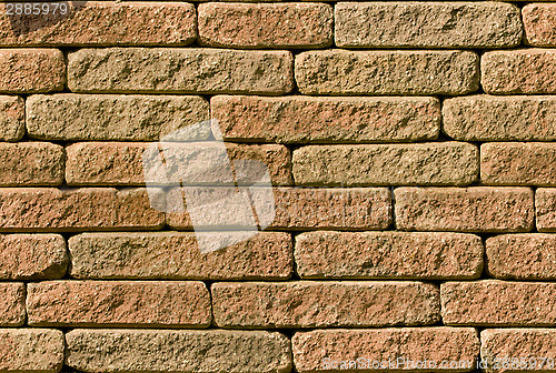 Image of Rough red brick seamlessly tileable