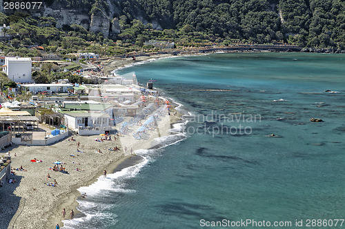 Image of View of Citara beach in Ischia Island