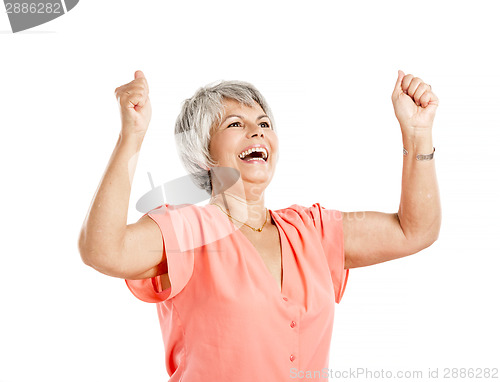 Image of Happy old woman