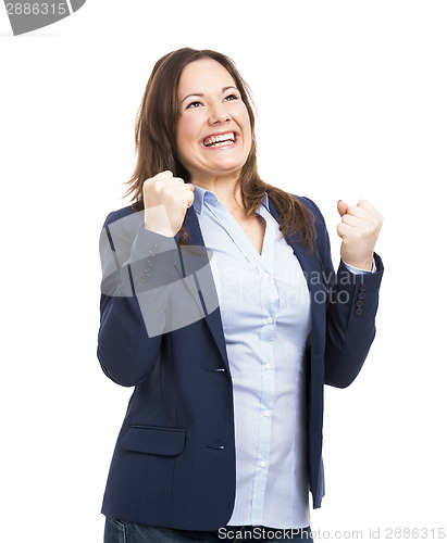 Image of Happy Business Woman