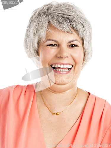 Image of Happy old woman