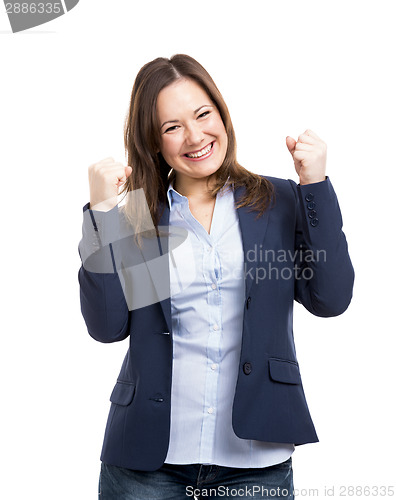 Image of Happy Business Woman