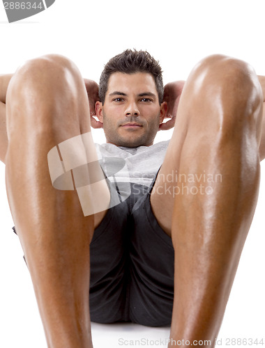 Image of Man doing exercises