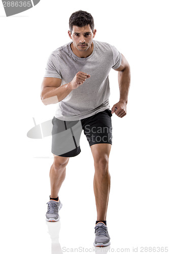 Image of Athletic man running