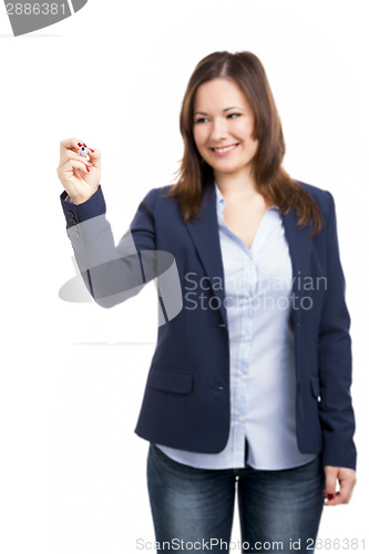 Image of Writing on a glass board