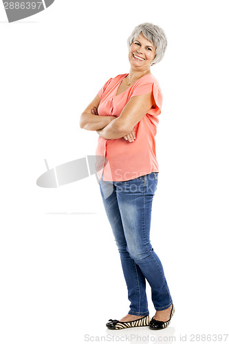 Image of Happy old woman