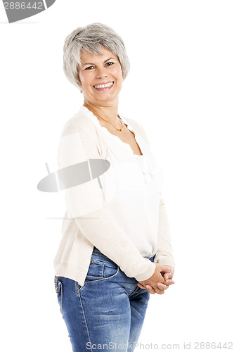 Image of Happy elderly woman