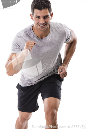 Image of Athletic man running