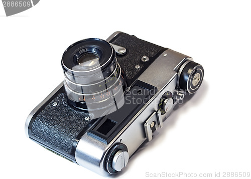 Image of Film camera on a white background