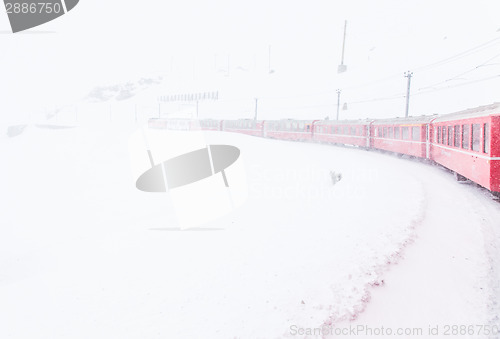 Image of Train in the snow