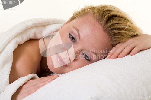 Image of Woman resting