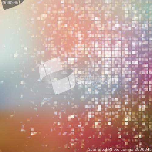 Image of Glitters on a soft blurred background. EPS 10