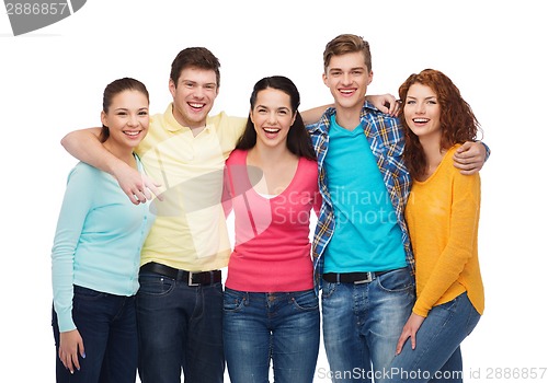 Image of group of smiling teenagers