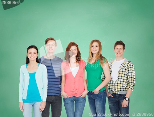 Image of group of smiling students standing
