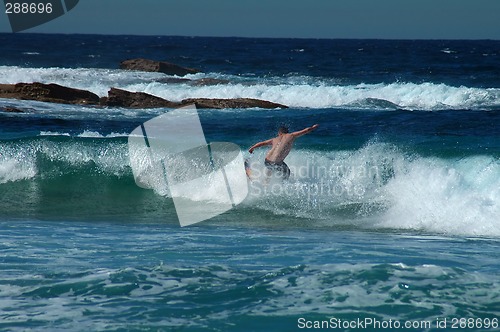 Image of dangerous surfing