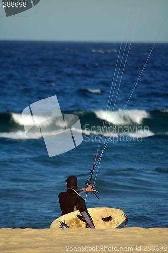 Image of kite surfing