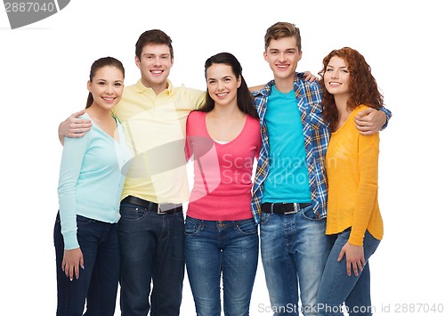 Image of group of smiling teenagers