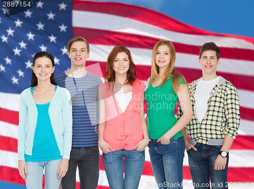 Image of group of smiling students standing