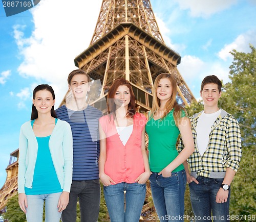 Image of group of smiling students standing