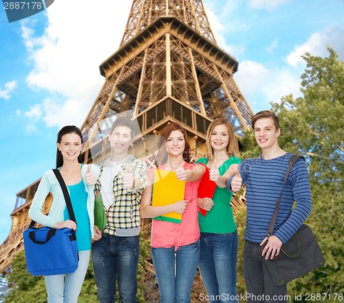 Image of group of smiling students standing