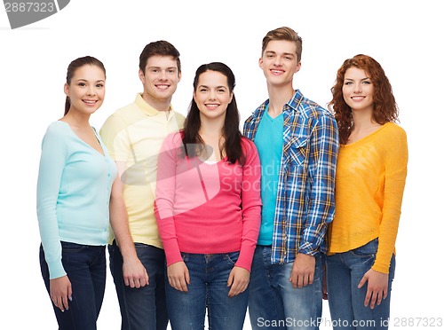 Image of group of smiling teenagers