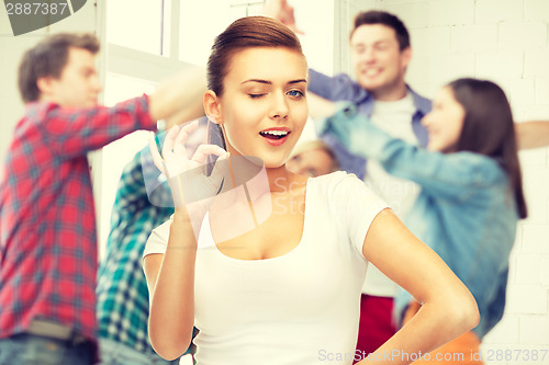 Image of girl showing ok gesture