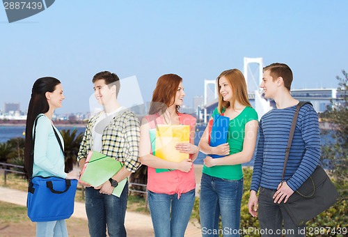 Image of group of smiling students standing