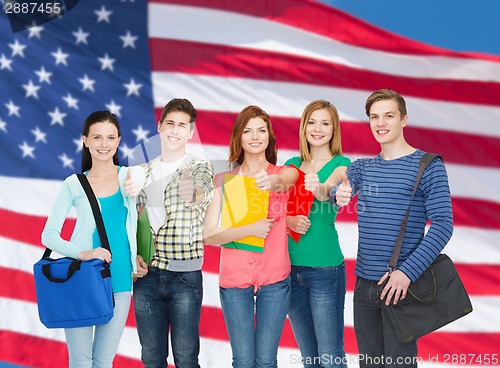 Image of group of smiling students standing