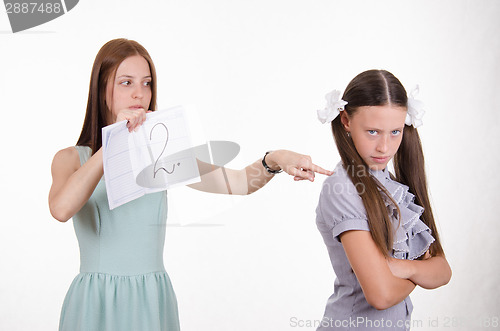 Image of Teacher gave the student a deuce