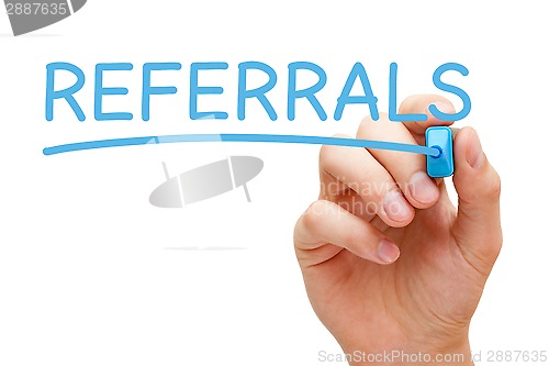 Image of Referrals Blue Marker