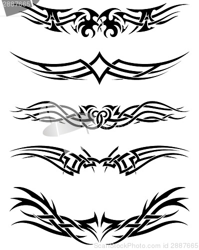 Image of Set tribal tattoos