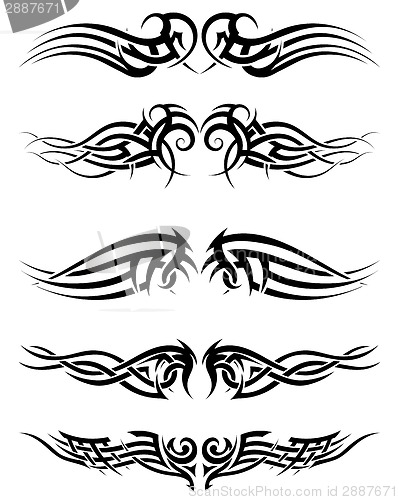 Image of Set tribal tattoos