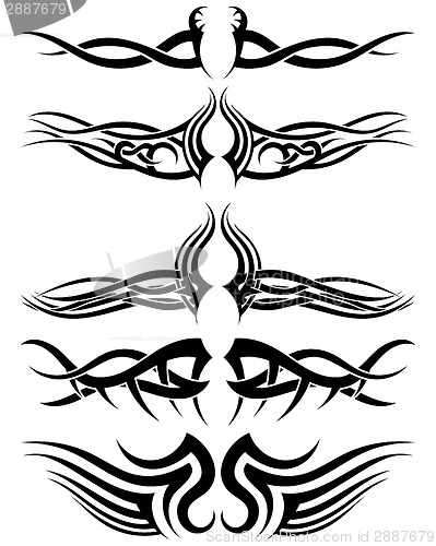 Image of Set tribal tattoos