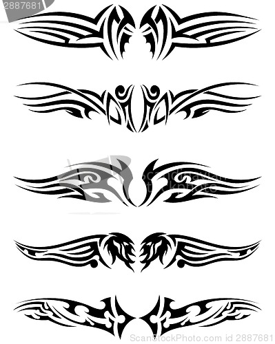 Image of Set tribal tattoos