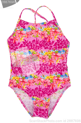 Image of fused colored swimsuit