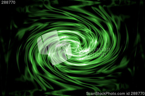 Image of Black And Green Swirled Together