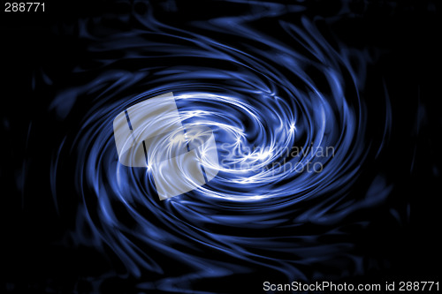 Image of Black And Blue Swirled Together