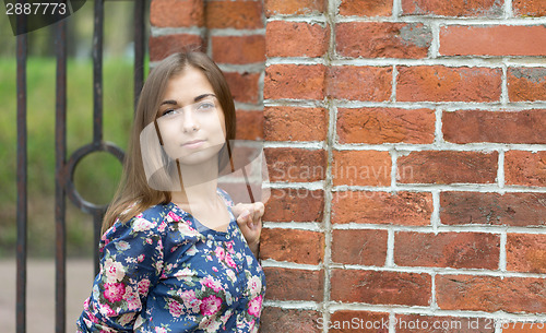 Image of portrait of a beautiful young girl