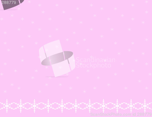 Image of Snowflake Background Pink
