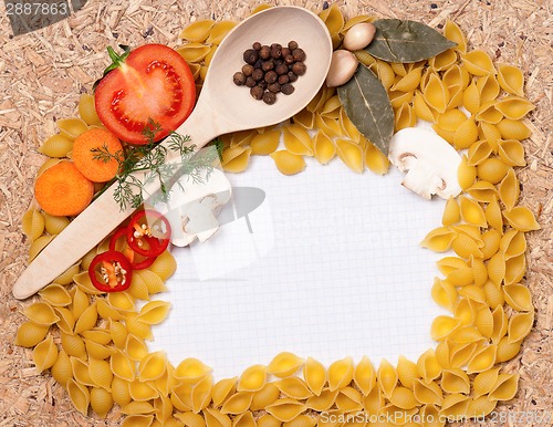 Image of Frame of pasta