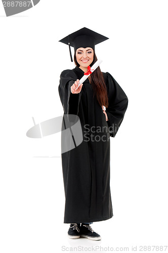 Image of Graduating student girl