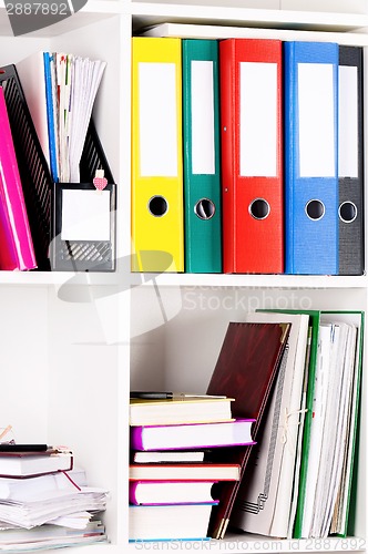 Image of Folders on shelves