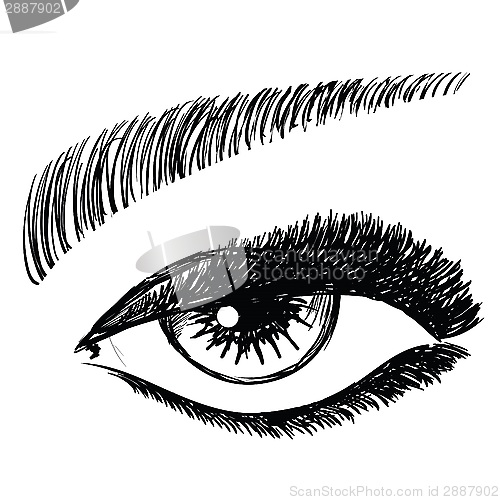 Image of female eye