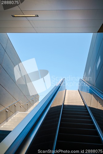 Image of modern escalator