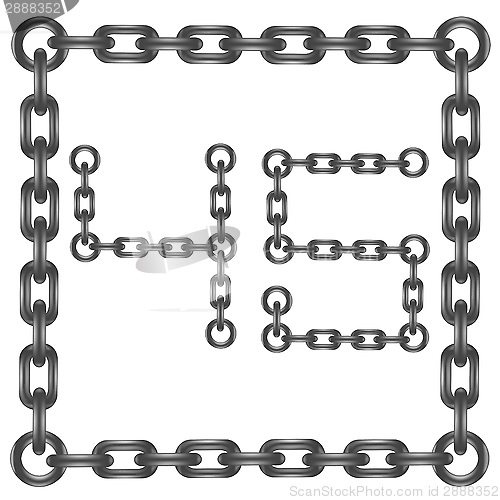 Image of chain numbers