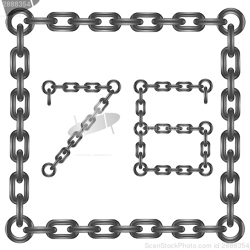 Image of chain numbers