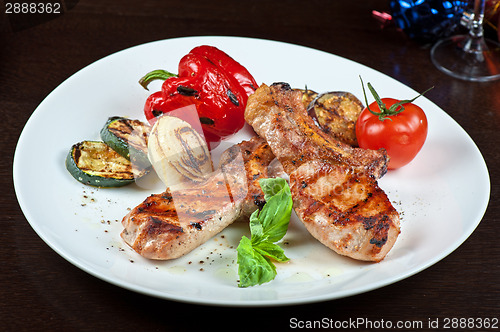 Image of meat with vegetable
